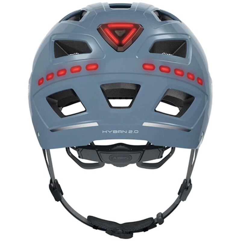 ABUS Casque De Vélo "Hyban 2.0 LED" Bleu – Image 2