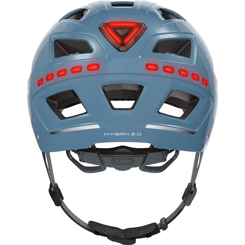 ABUS Casque De Vélo "Hyban 2.0 LED" Bleu – Image 3
