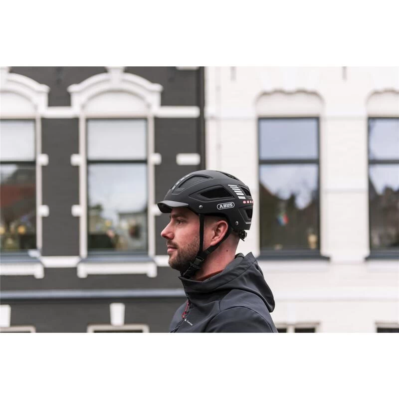 ABUS Casque De Vélo "Hyban 2.0 LED" Noir – Image 5