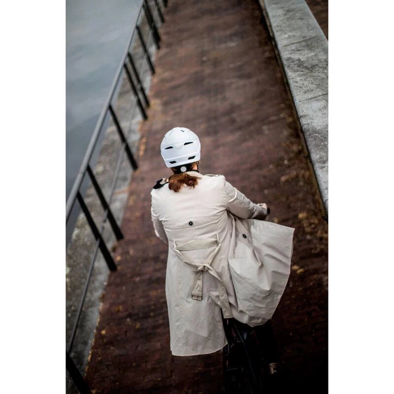 CASQUE DE VILLE POUR VÉLOS ÉLECTRIQUES E-CITY BLANC – Image 4