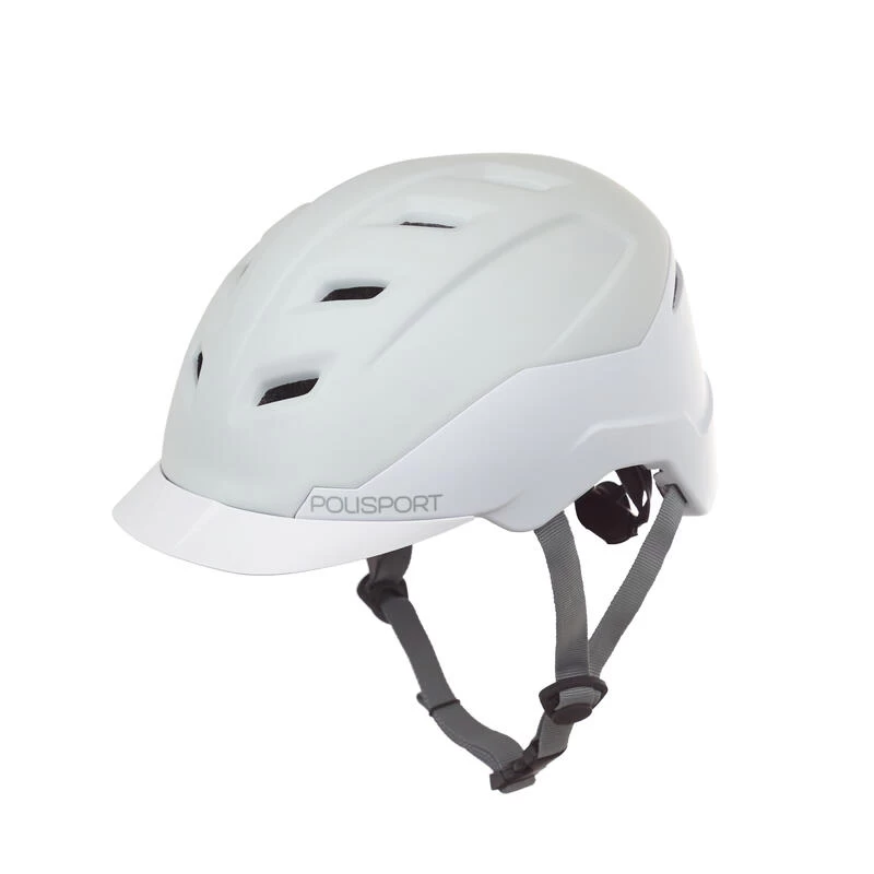 CASQUE DE VILLE POUR VÉLOS ÉLECTRIQUES E-CITY BLANC