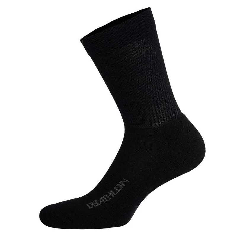 CHAUSSETTES VELO 500 HIVER NOIR – Image 3