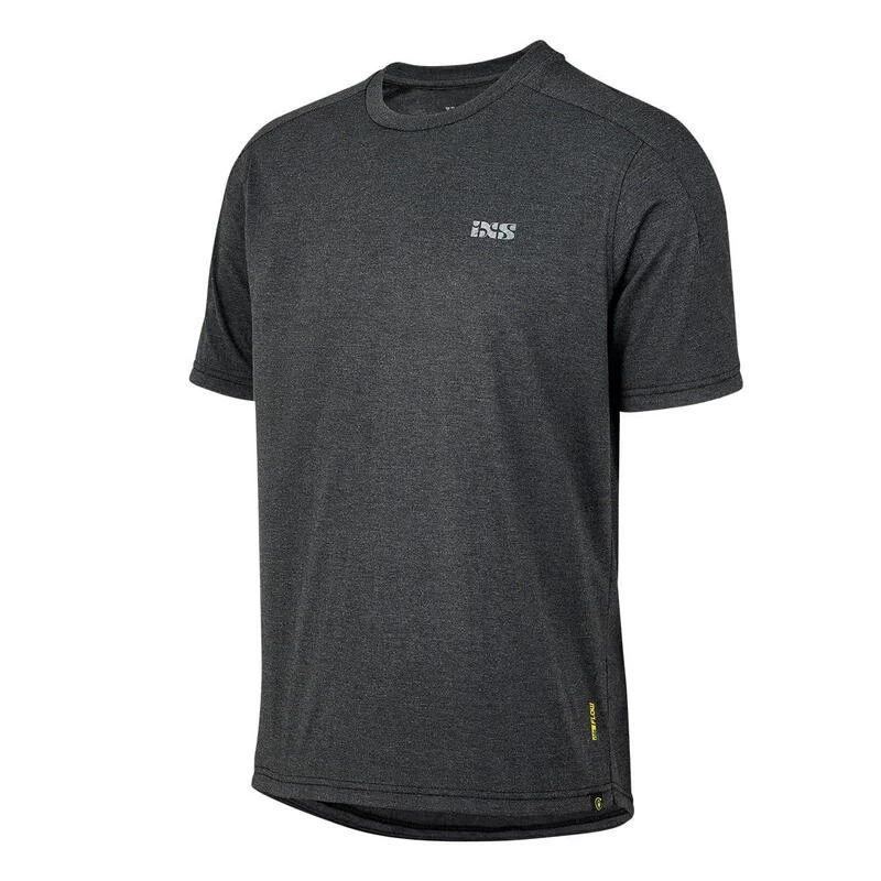 IXS Flow Tech Kids T-Shirt Logo De La Marque - Noir