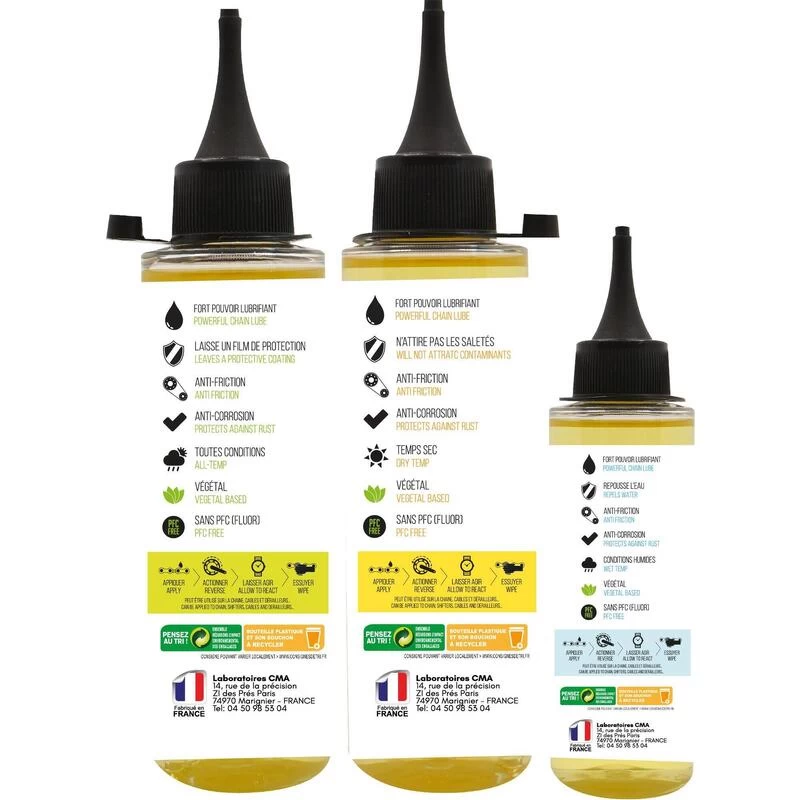 Huile Velo – Temps Sec + Temps Humide + Tous Temps (3x125 ML) – Image 3