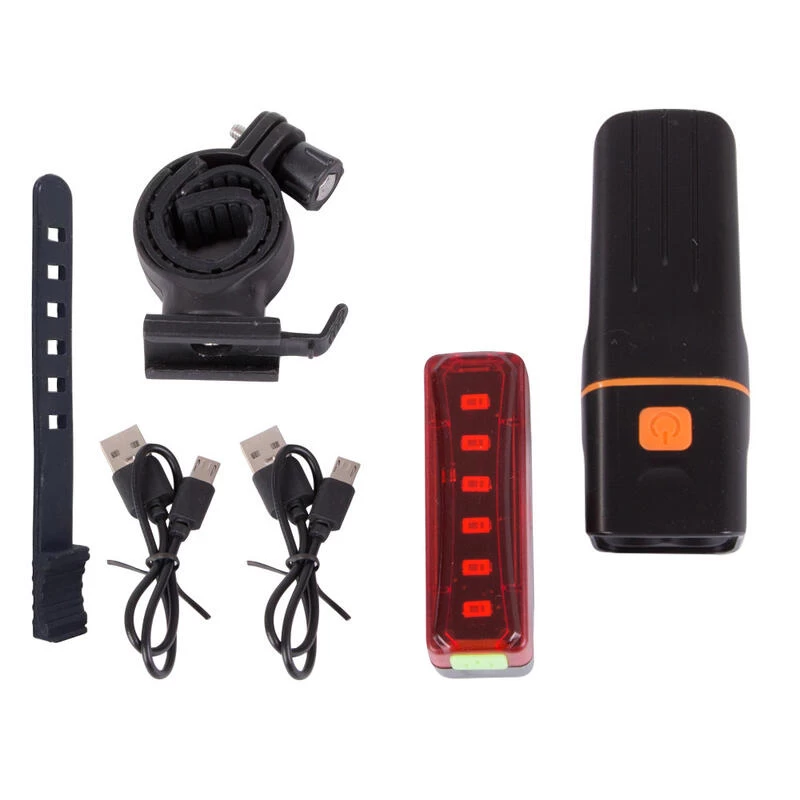 Kit D'éclairage Pour Vélo Feu Arrière Et Feu Avant LED USB Rechargeable – Image 4