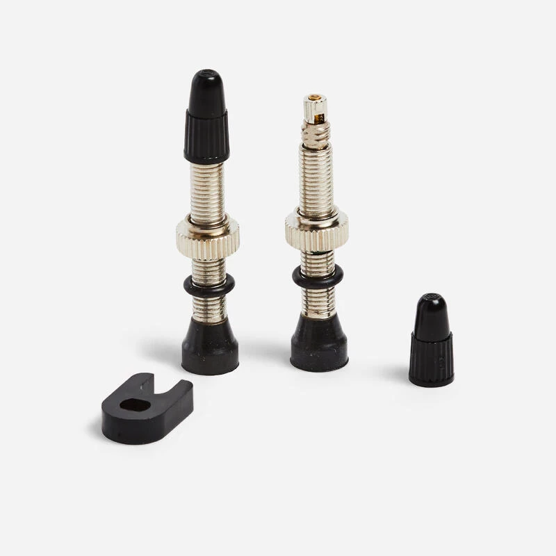 Rockrider Lot De Deux Valves Tubeless Coniques Avec O-Ring