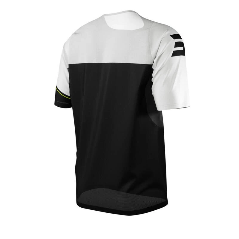 Maillot Manches Courtes Shot Revolt Noir/Blanc Enfant