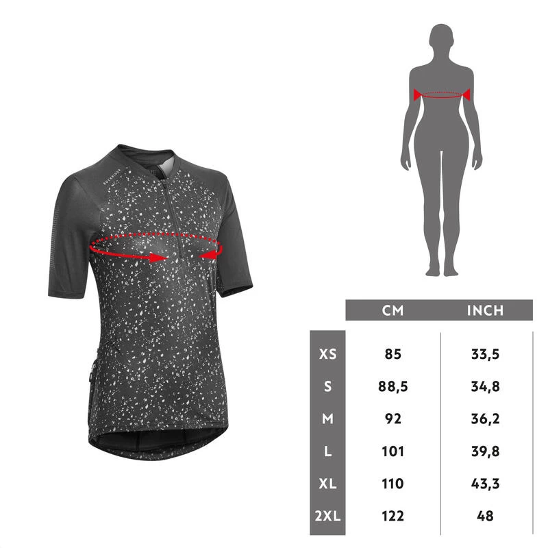 Rockrider MAILLOT MANCHES COURTES VELO VTT EXPL 500 FEMME LILAS – Image 5