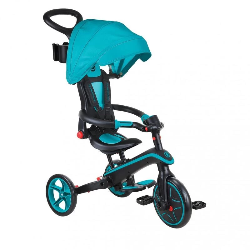GLOBBER Tricycle EXPLORER 4-en-1 Évolutif & Pliable Bleu Canard – Image 2