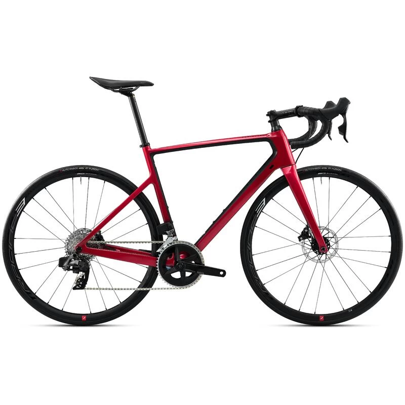 Vélo De Route EDR CF SRAM Rival AXS Capteur De Puissance Rouge