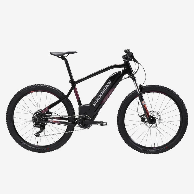 Rockrider Vélo VTT électrique Semi-rigide 27,5", E-ST520 Noir Violet