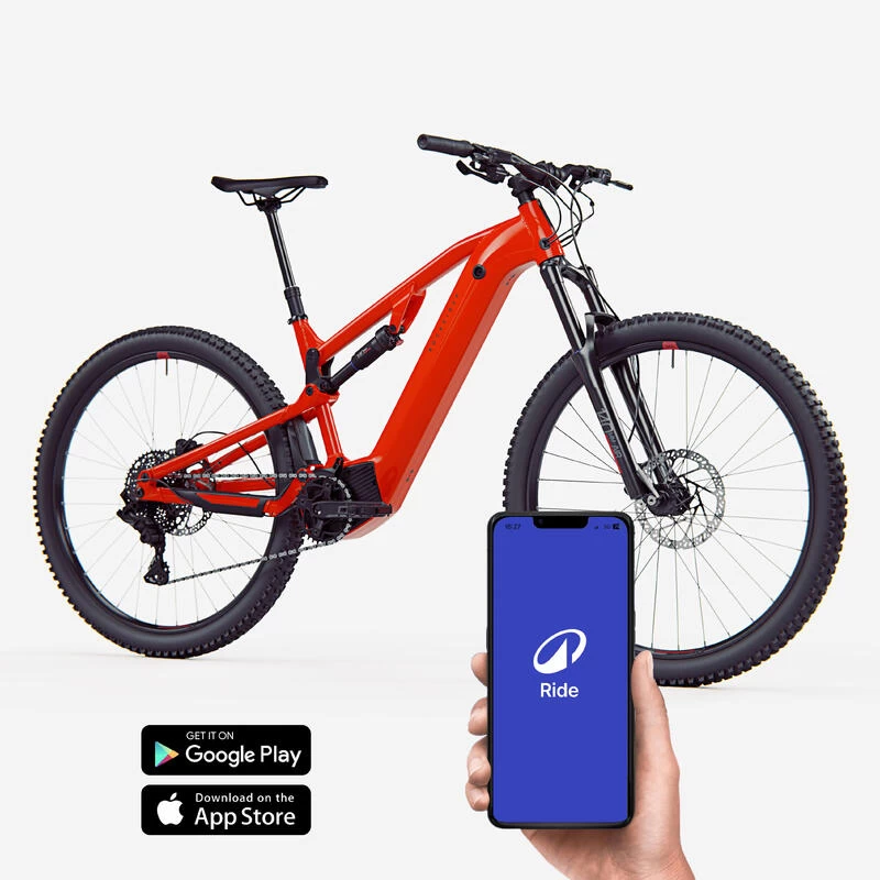 Rockrider Vélo VTT électrique Tout Suspendu 29" - E-EXPL 520 S Rouge Vif – Image 2