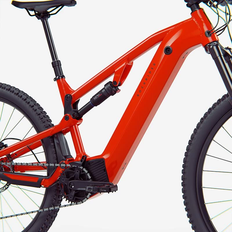 Rockrider Vélo VTT électrique Tout Suspendu 29" - E-EXPL 520 S Rouge Vif – Image 4